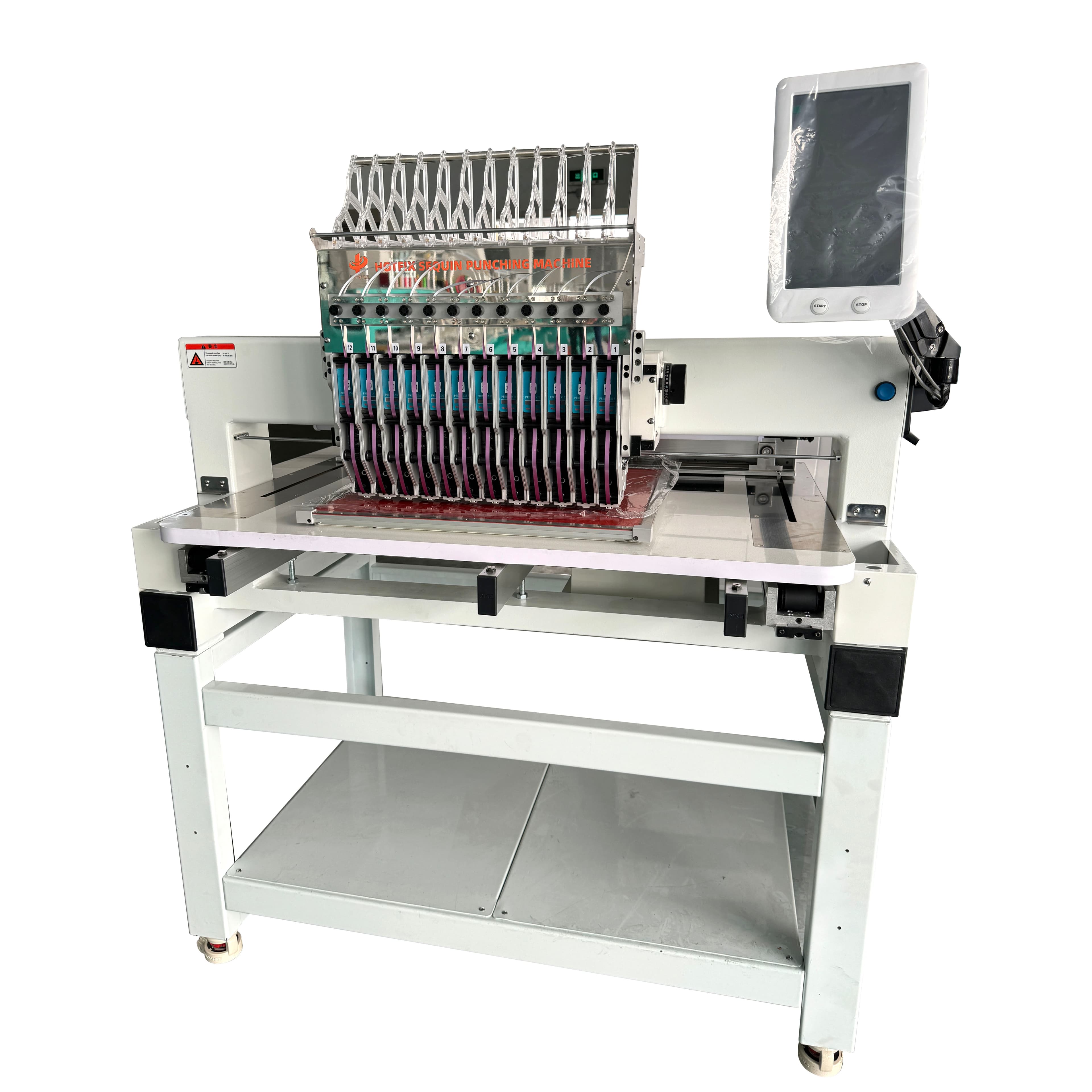 Automatic hotfix sequin punch motif machine